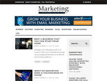 Tablet Screenshot of marketingwithmiles.com